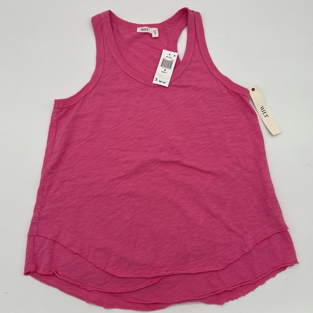 Wilt Pink Slub Cotton Tank Top – Size M – NWT